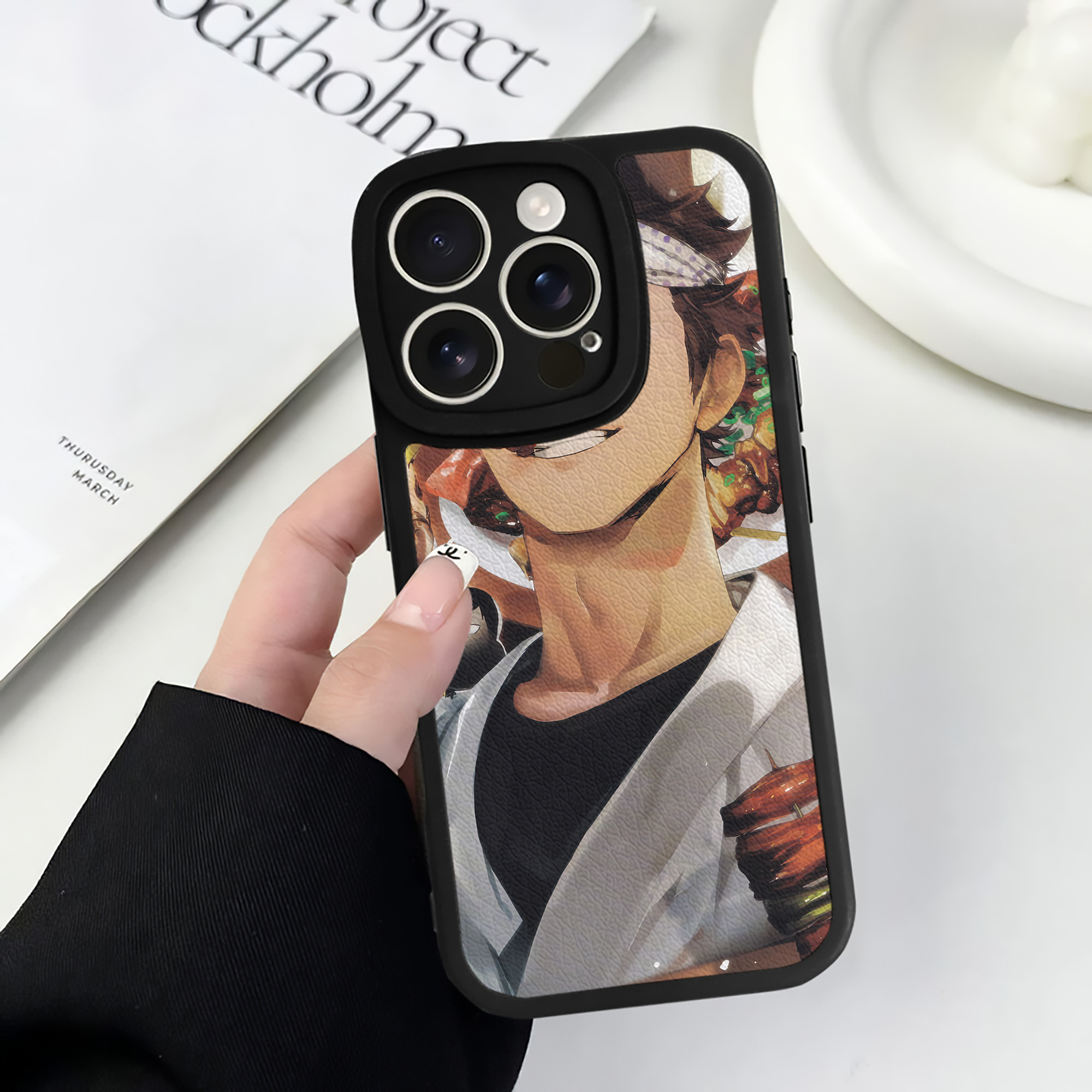（画像用） ハイキュー!! Haikyu!! 【iPhone 16シリーズ対応】シリコンスマホケース（レザー調） 材質：シリコン